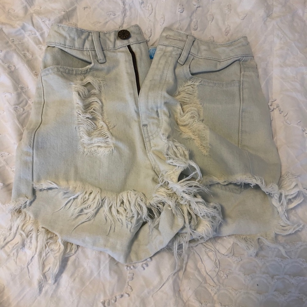 VINTAGE Show Me Your Mumu Jean Shorts Size 24